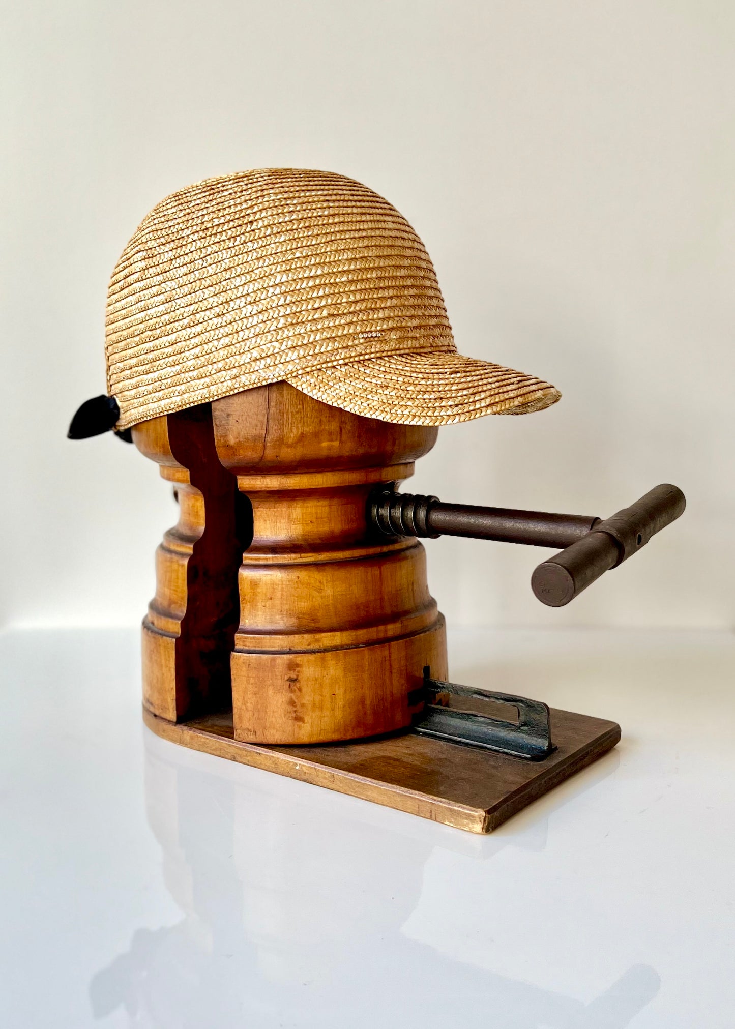 Casquette Babette paille cousue