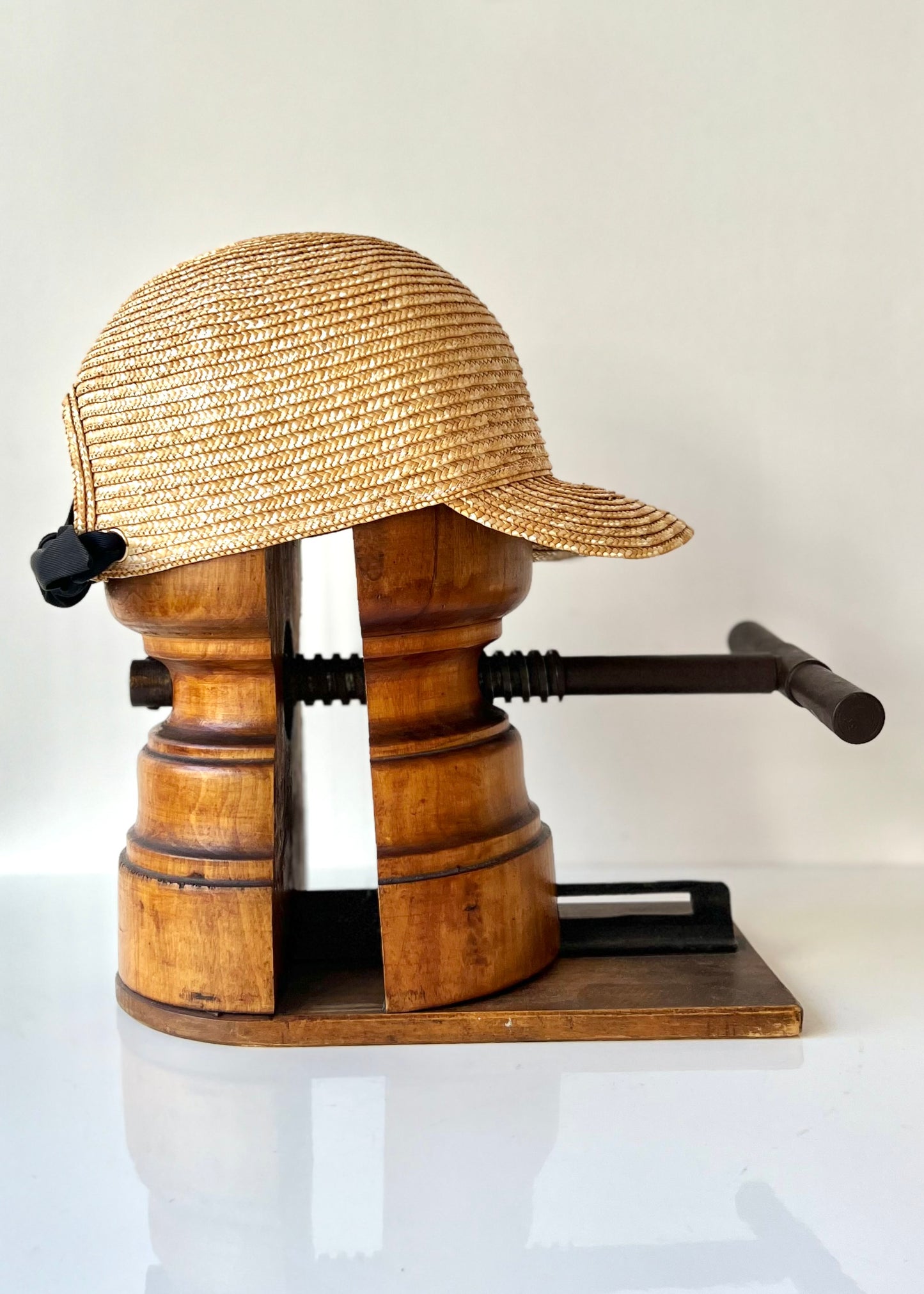 Casquette Babette paille cousue
