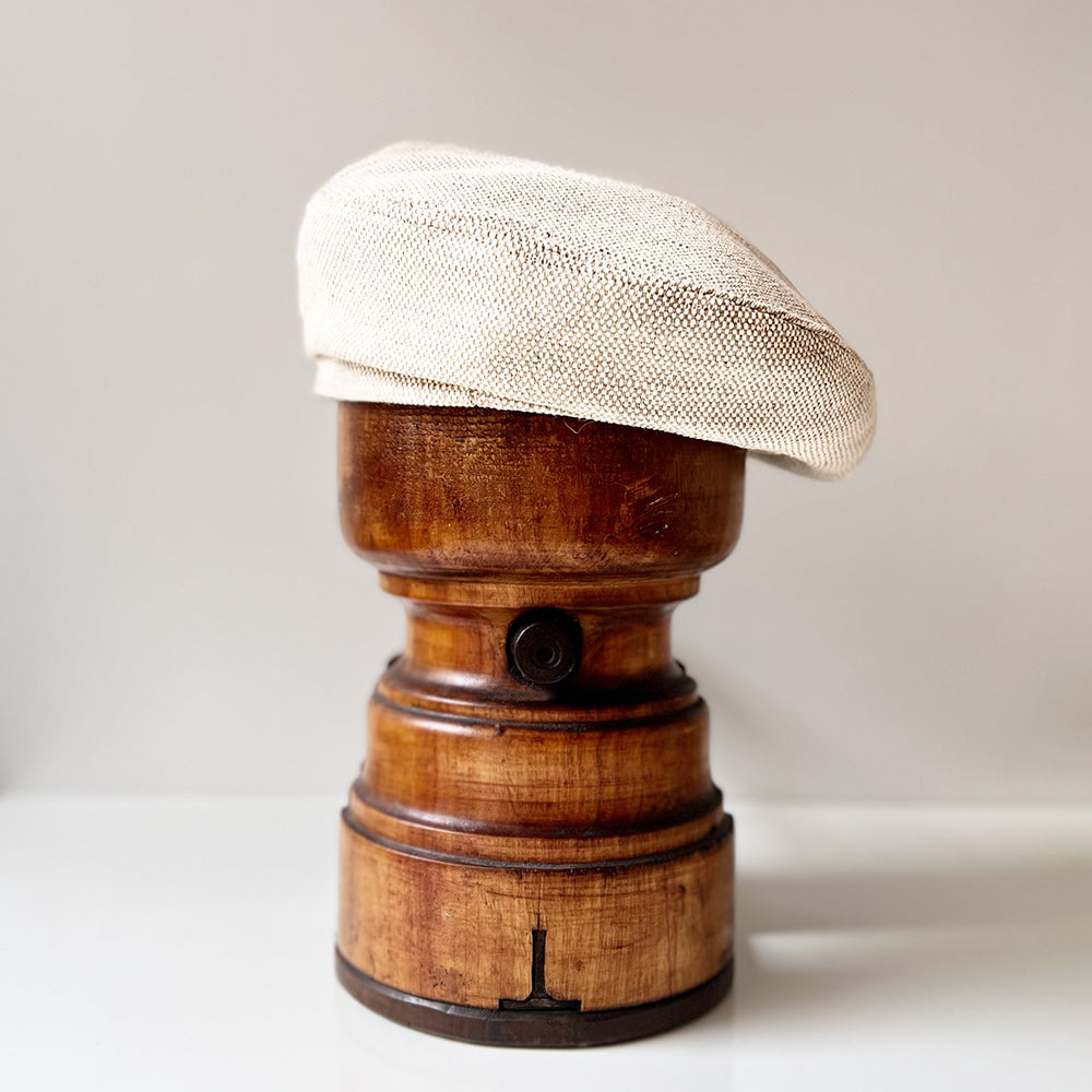 Béret Edith coton et Paille