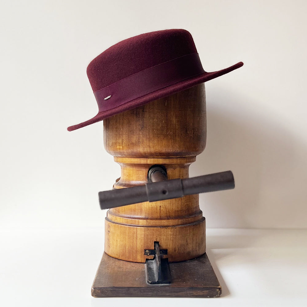 Canotier Yvette Bordeaux