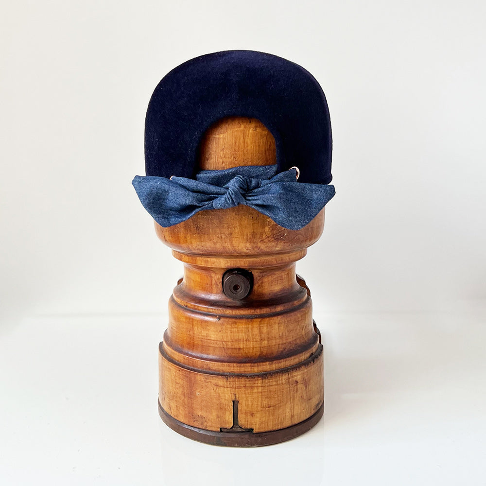 Casquette Babette Bleu Marine feutre lapin