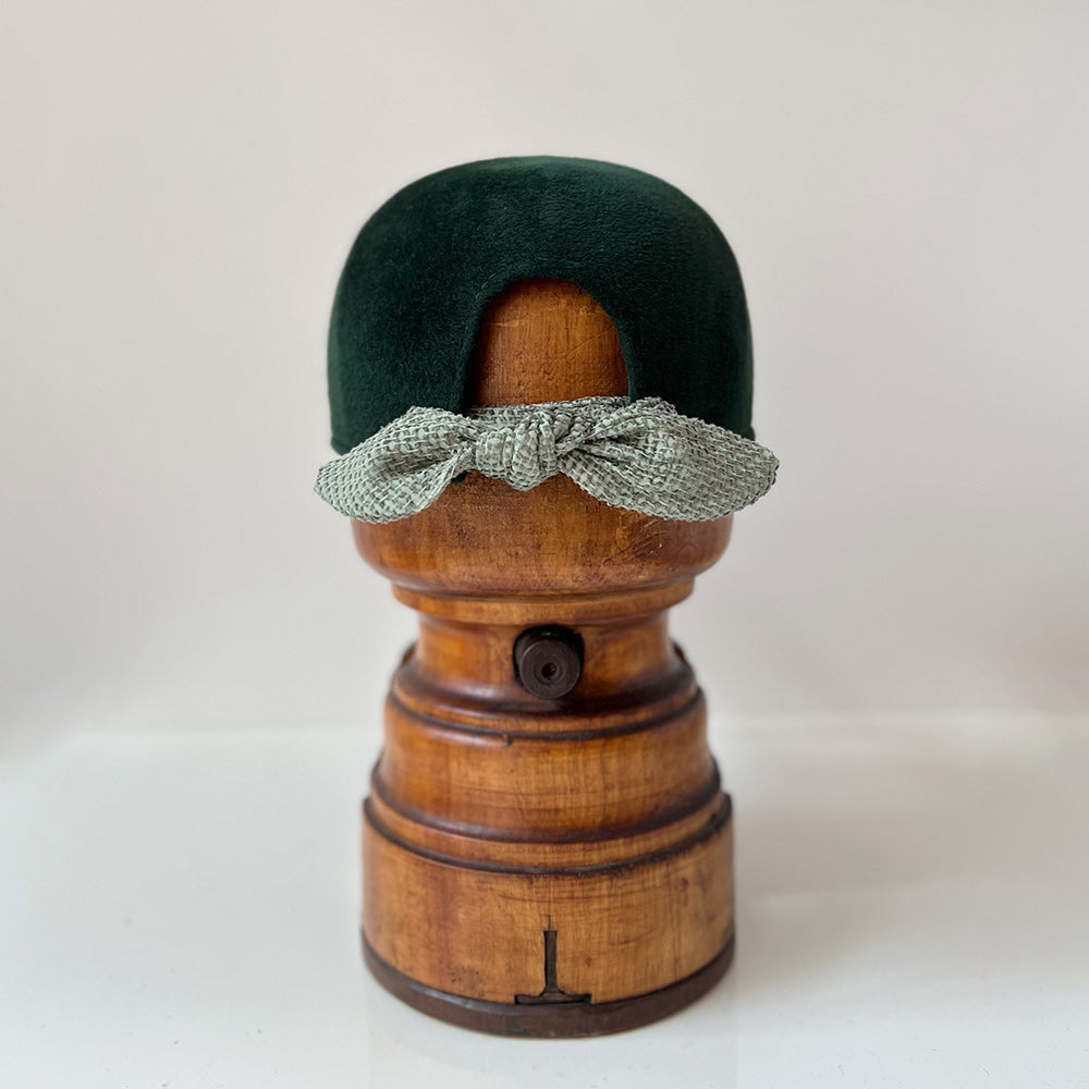 Casquette Babette Vert émeraude feutre lapin