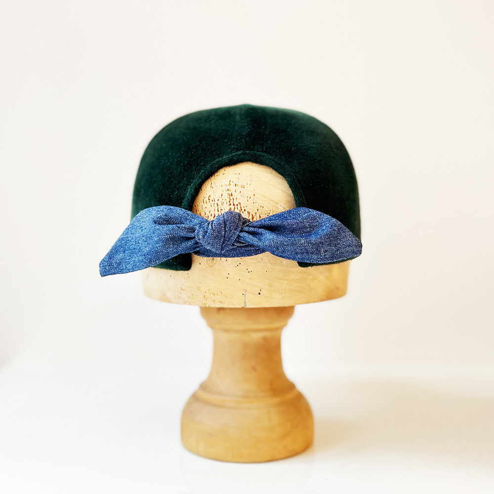 Casquette Babette Vert émeraude feutre lapin