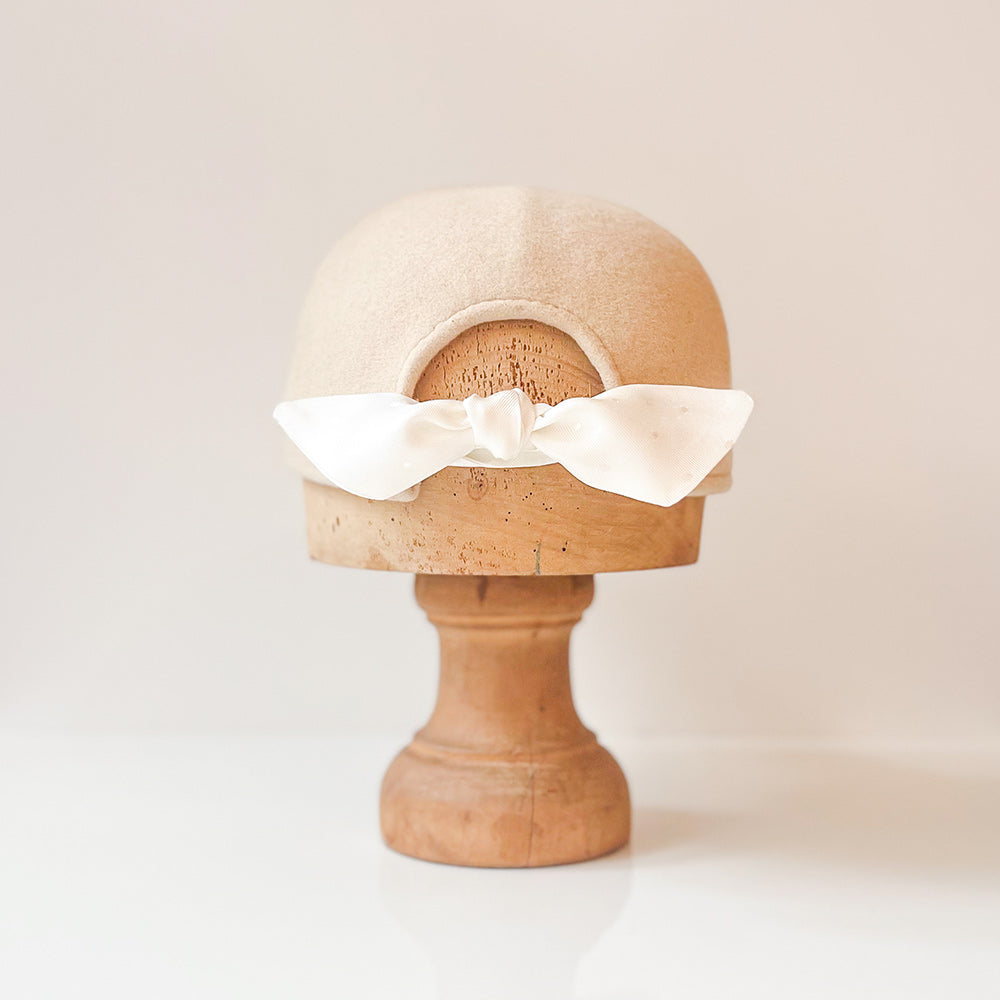 Casquette Babette Beige feutre laine merinos