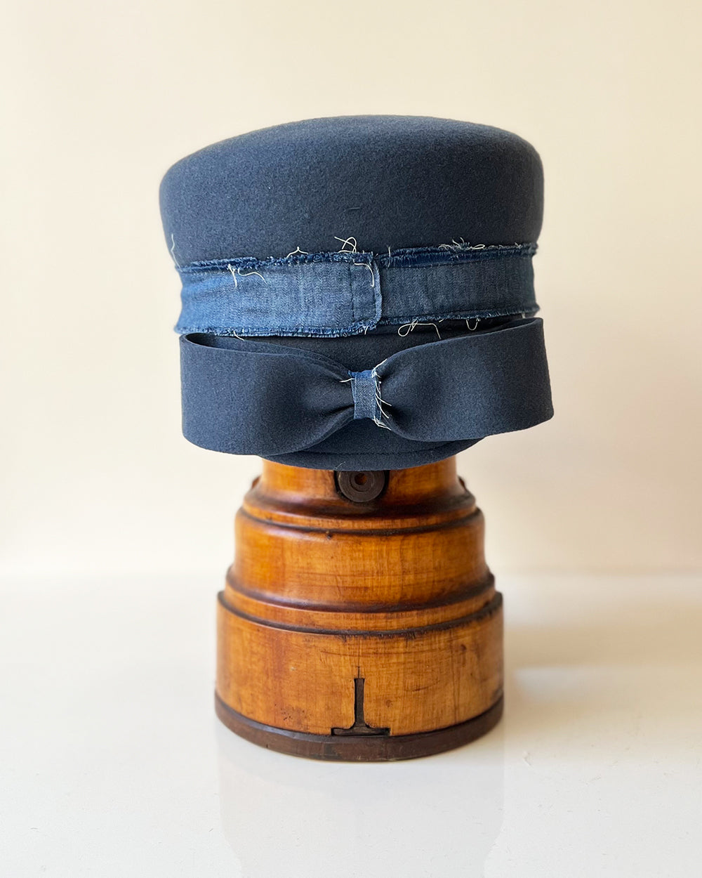 Casquette Martine longue Bleu jean