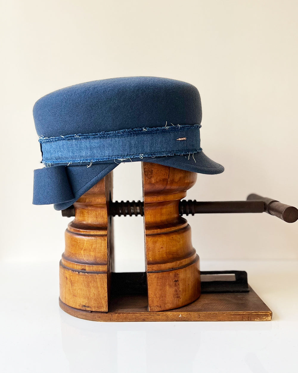 Casquette Martine longue Bleu jean