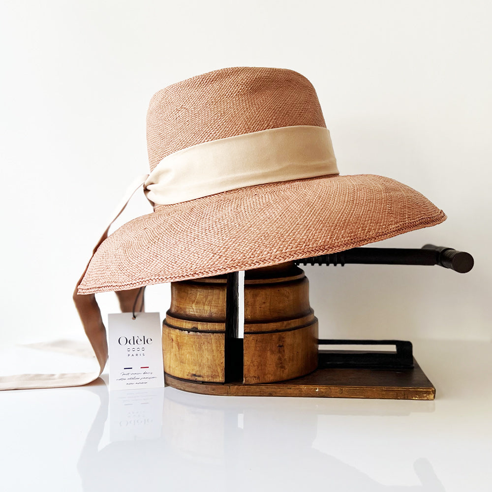 Chapeau Fred Haut Cloche Rose Blush