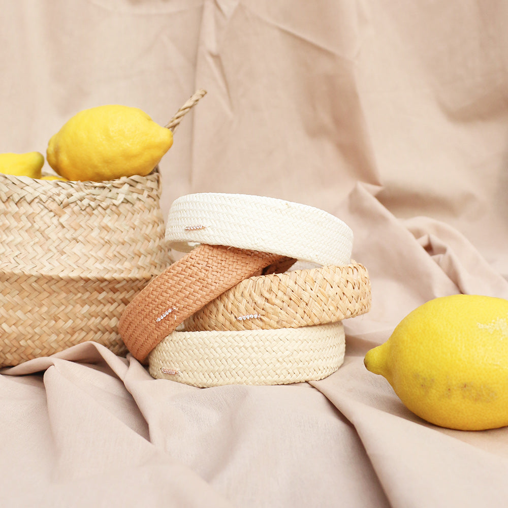 Serre tête Paille Camel