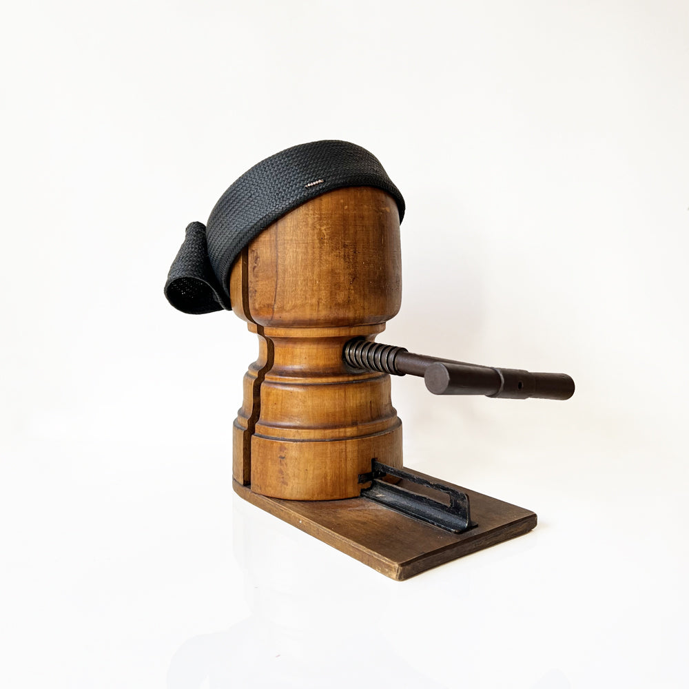 Chapeau Toque Kennedy paille Noire