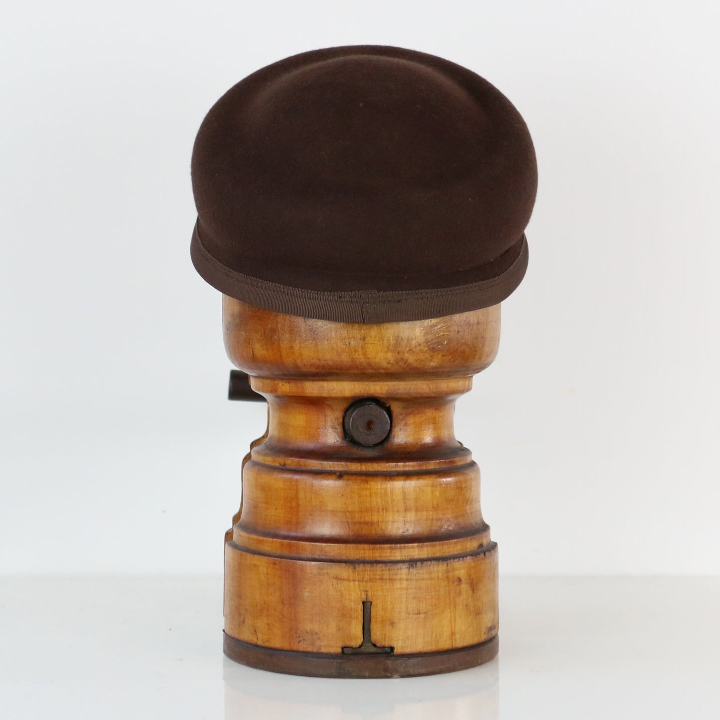 Béret Toque Reine feutre Marron