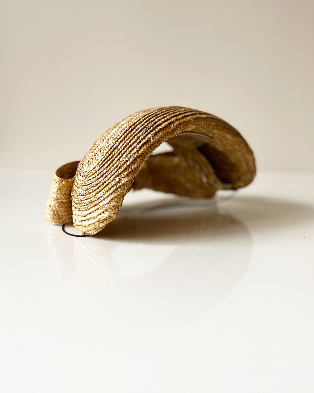 Headband Betty noeud Paille cousue