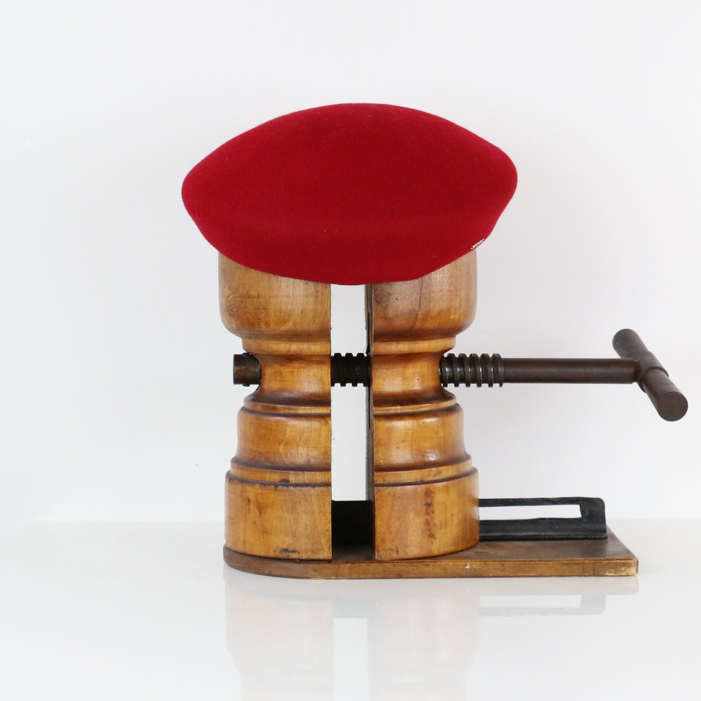 Béret Madeleine feutre Rouge