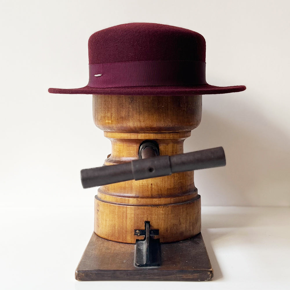 Canotier Yvette Bordeaux