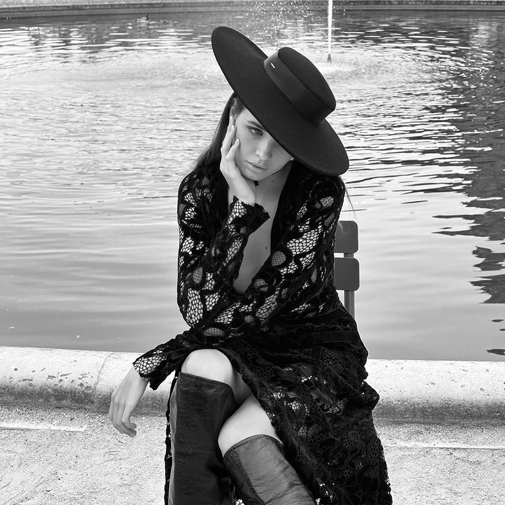 Chapeau Plateau noir