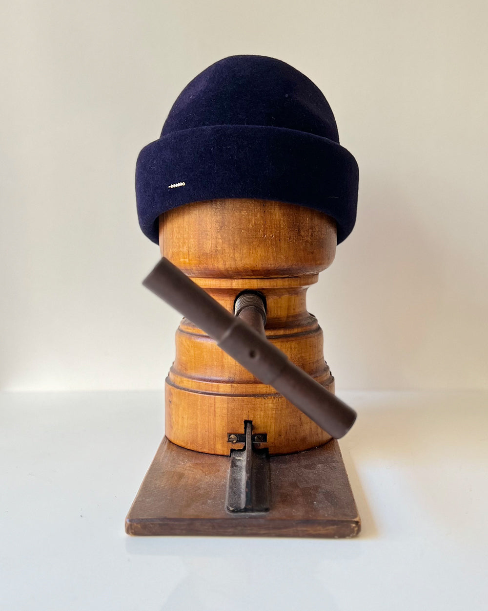 Chapeau Toque Linette feutre lapin Bleu marine