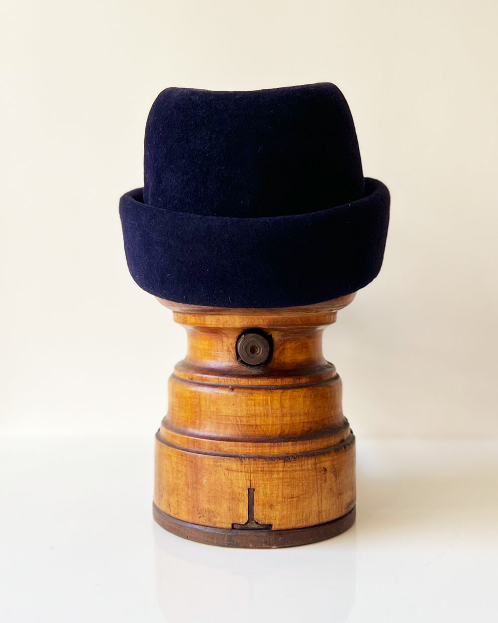 Chapeau Toque Linette feutre lapin Bleu marine