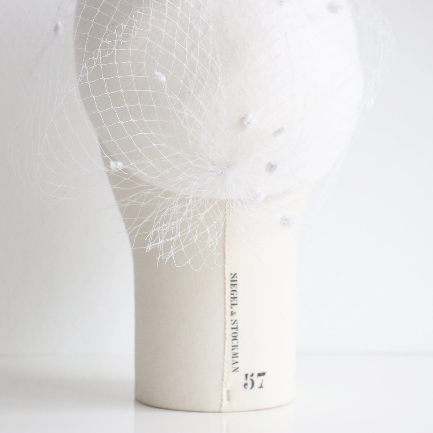 Béret Paris Blanc Voilette - La Mariée