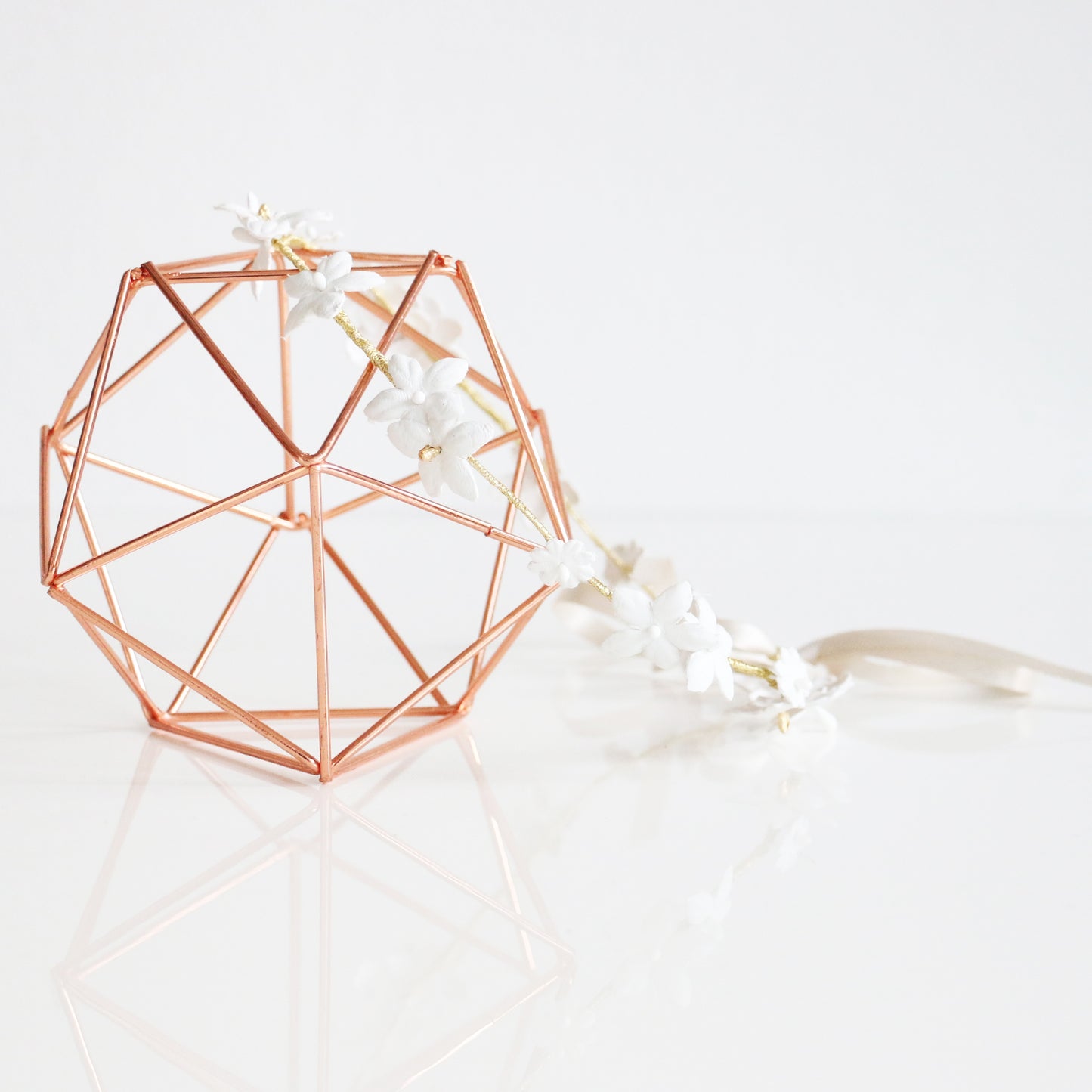 Couronne Emy Blanc et Or- La Mariée