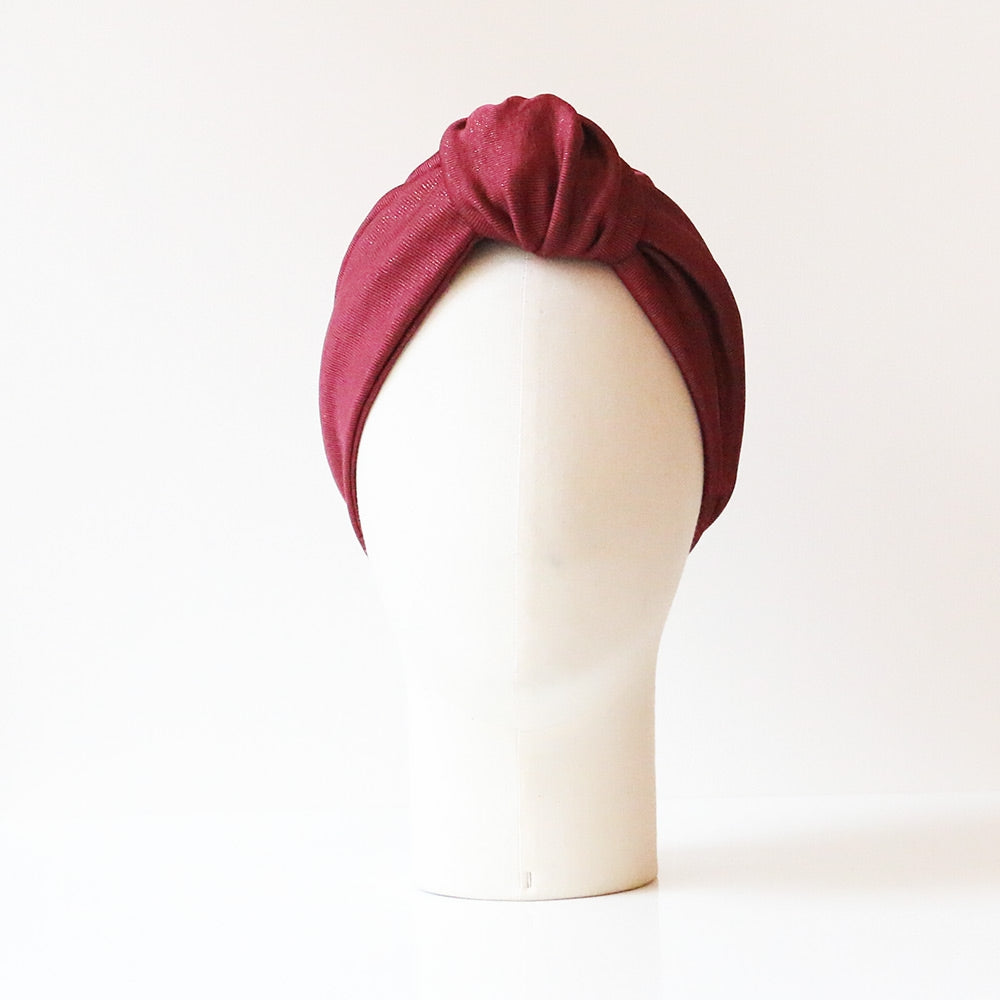 Turban Georgette Bordeaux