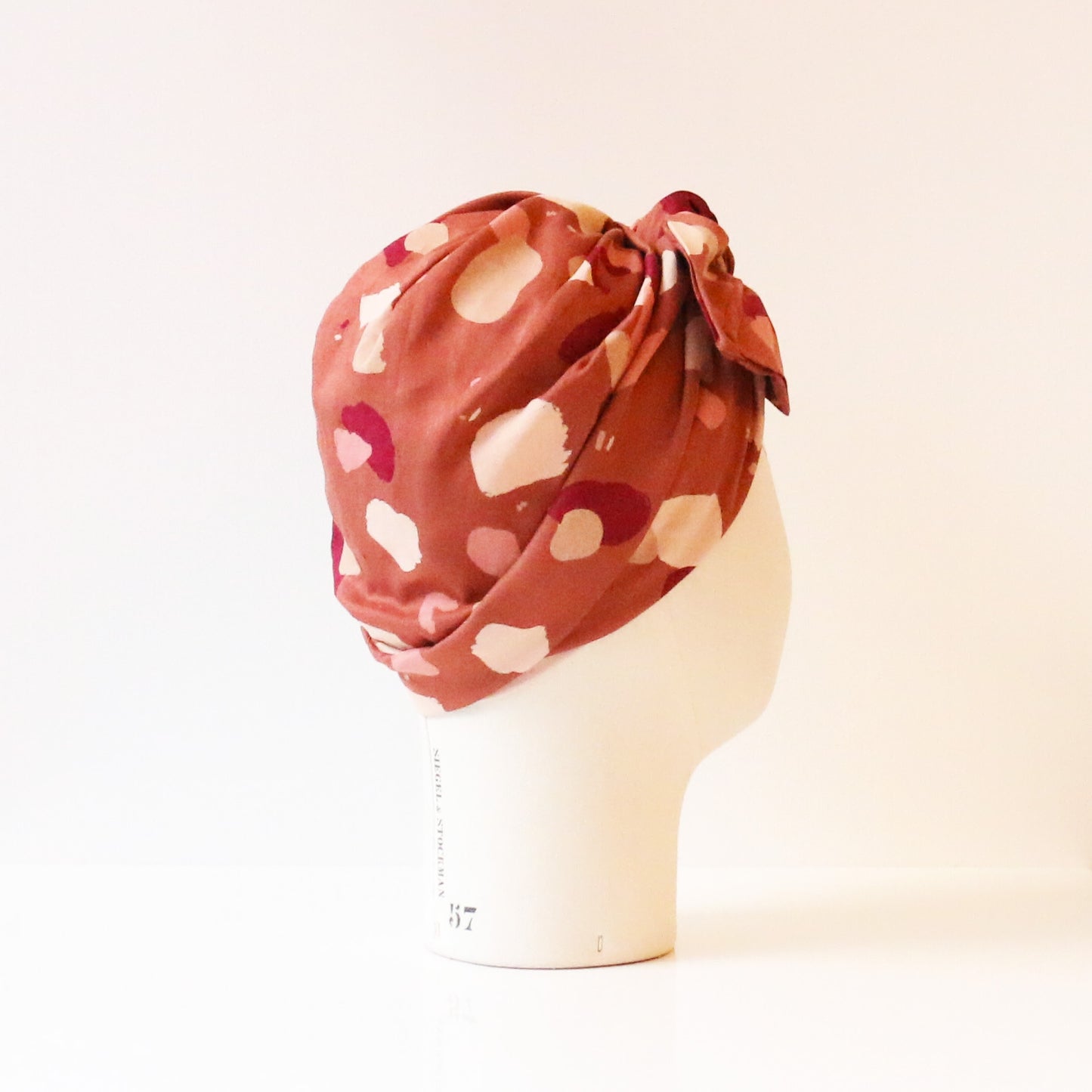 Turban Georgette MOKA Motifs