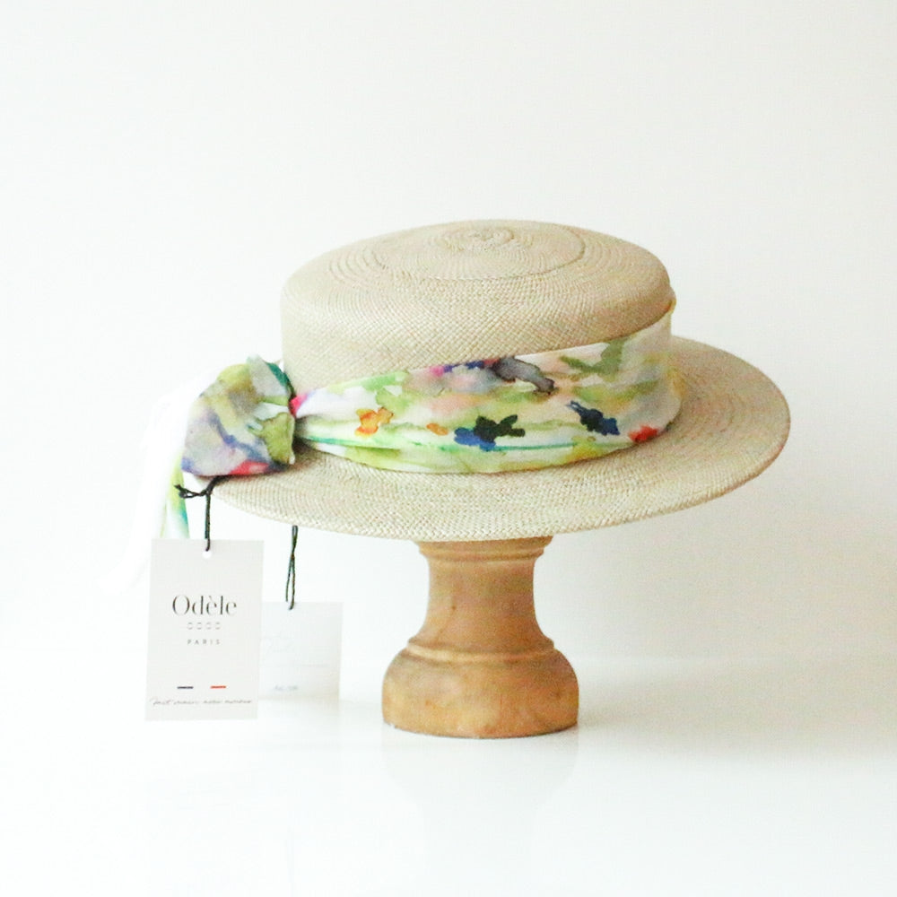 Bandeau Chapeau Cheveux motifs aquarelle