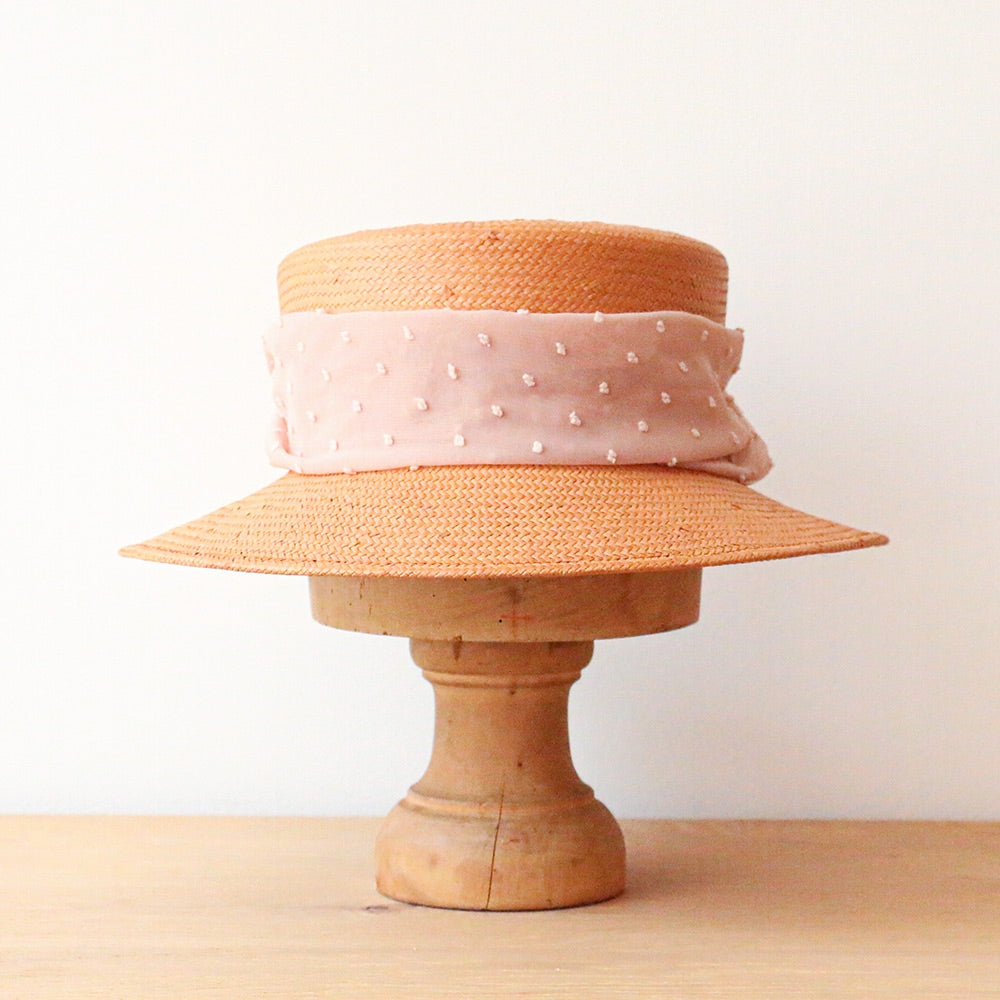 Chapeau Bob Michelle paille camel