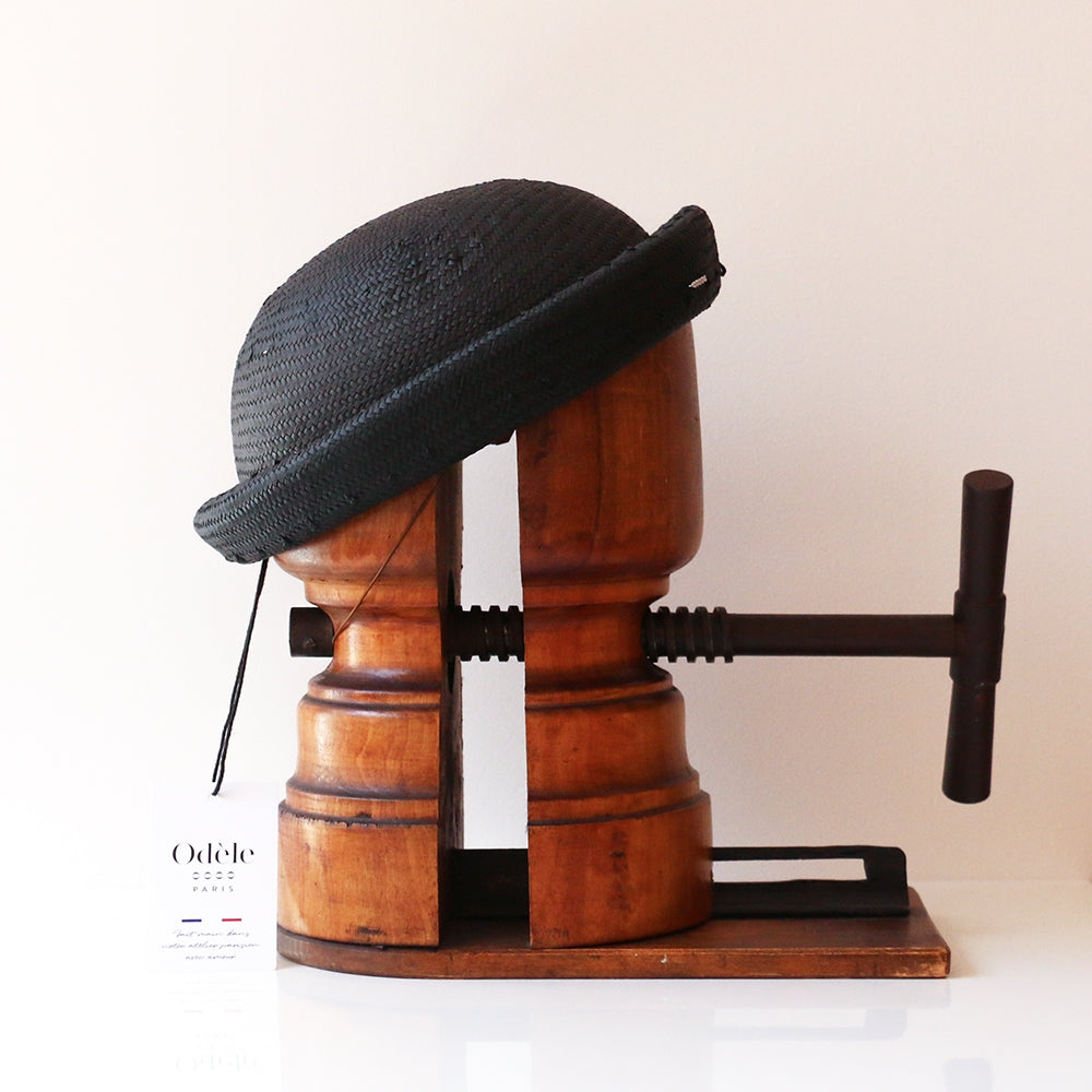Chapeau Sacha Paille Noir