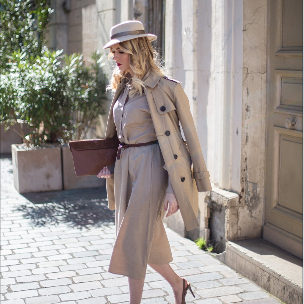 Chapeau Fred Gris Marron