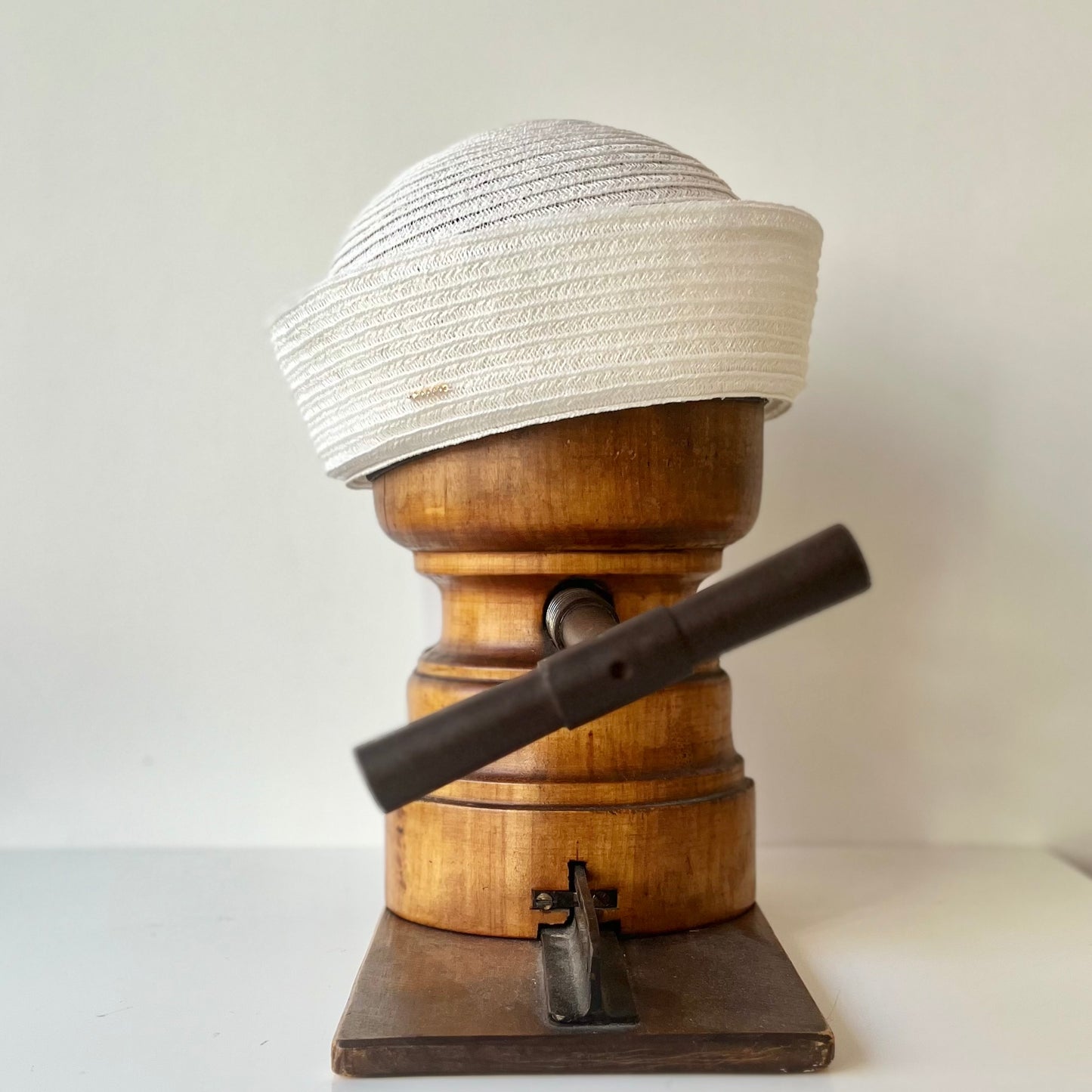 Marinette Paille Sisal Cousue blanc