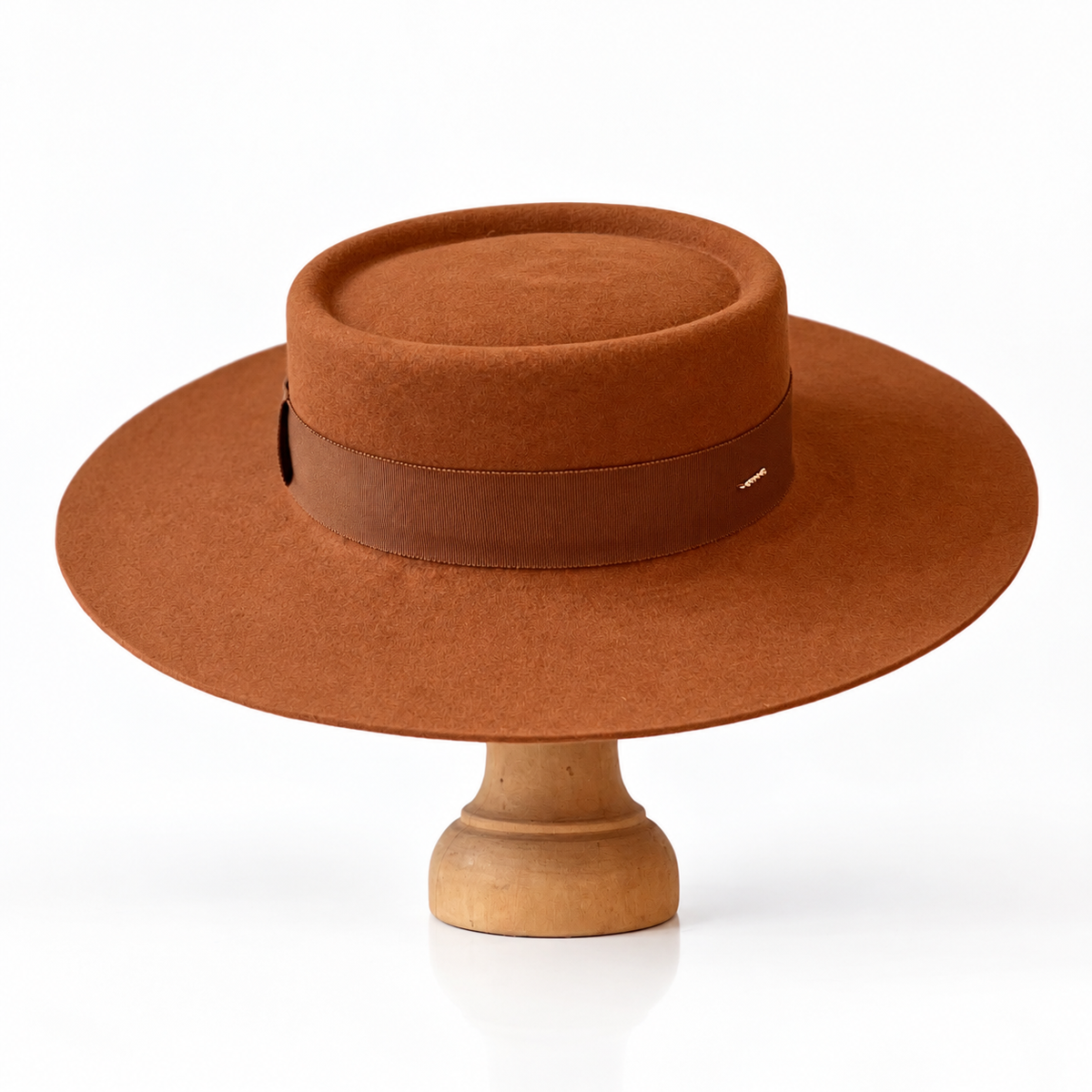 Denise grand bord plat camel cognac