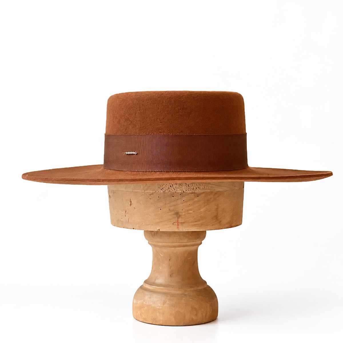 Denise grand bord plat camel cognac