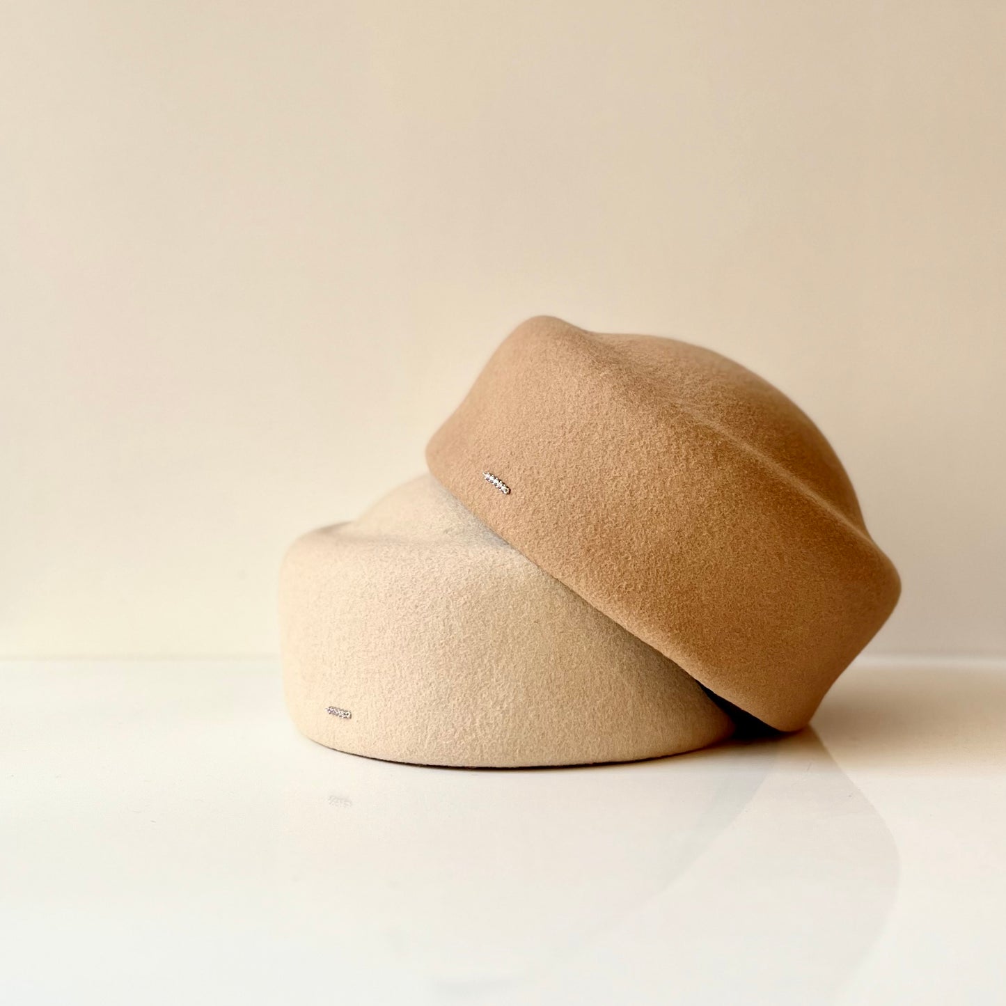 Chapeau Toque Kennedy Feutre Camel