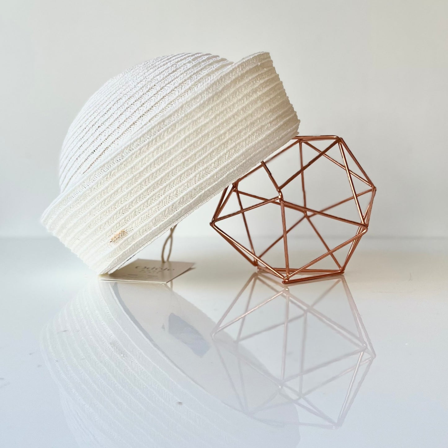 Marinette Paille Sisal Cousue blanc