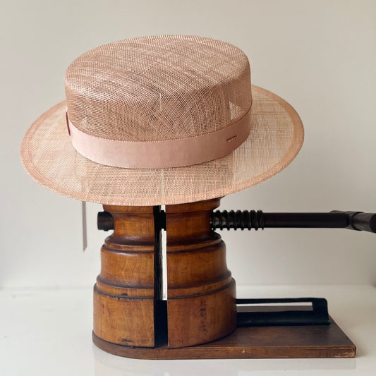 Canotier Yvette Paille Rose nude