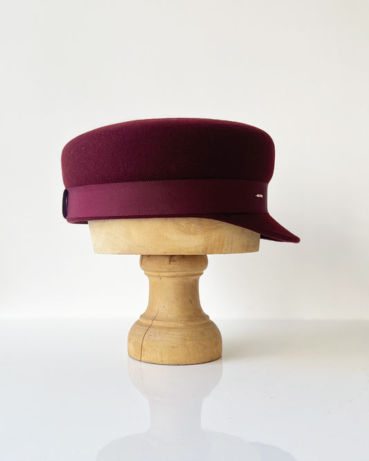 Casquette Martine courte Bordeaux