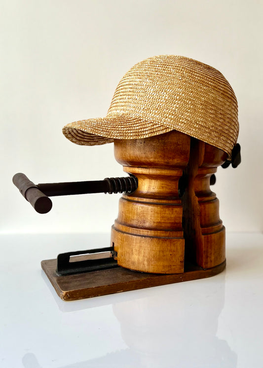 Casquette Babette paille cousue