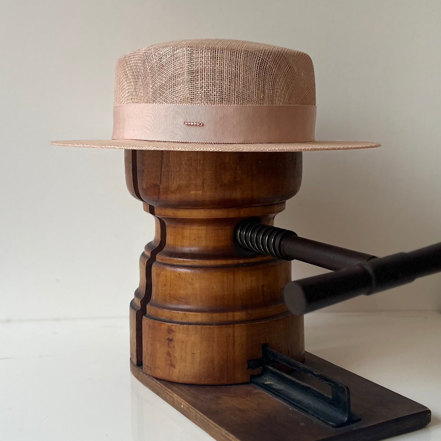 Canotier Yvette Paille Rose nude