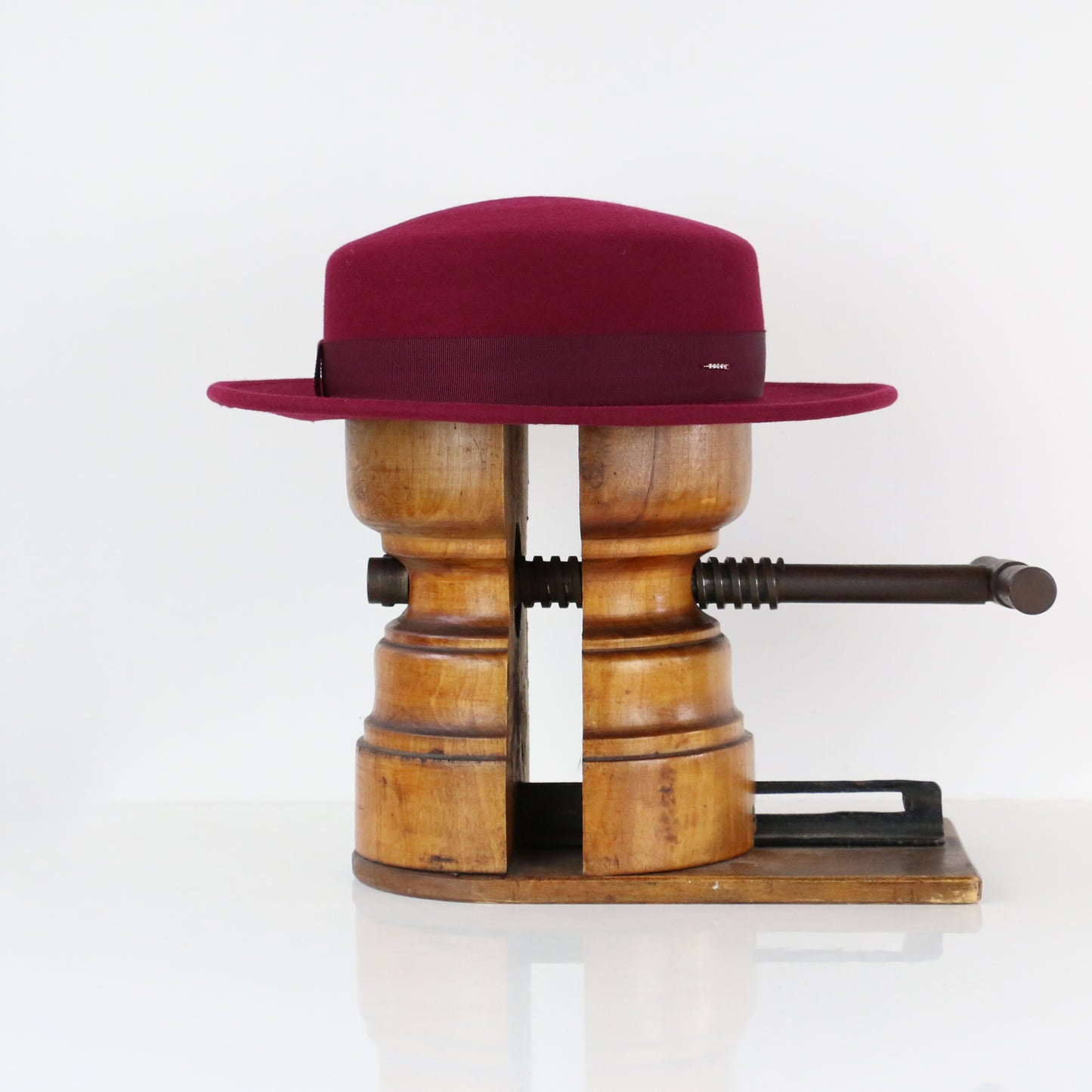 Canotier Yvette Bordeaux Framboise