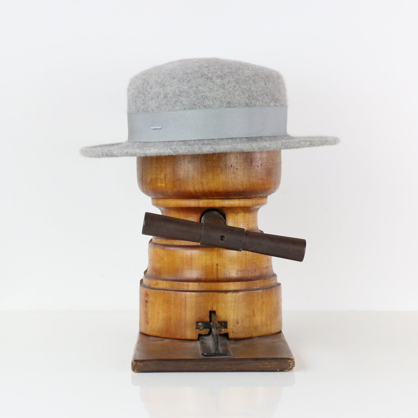 Canotier Yvette Gris chiné clair