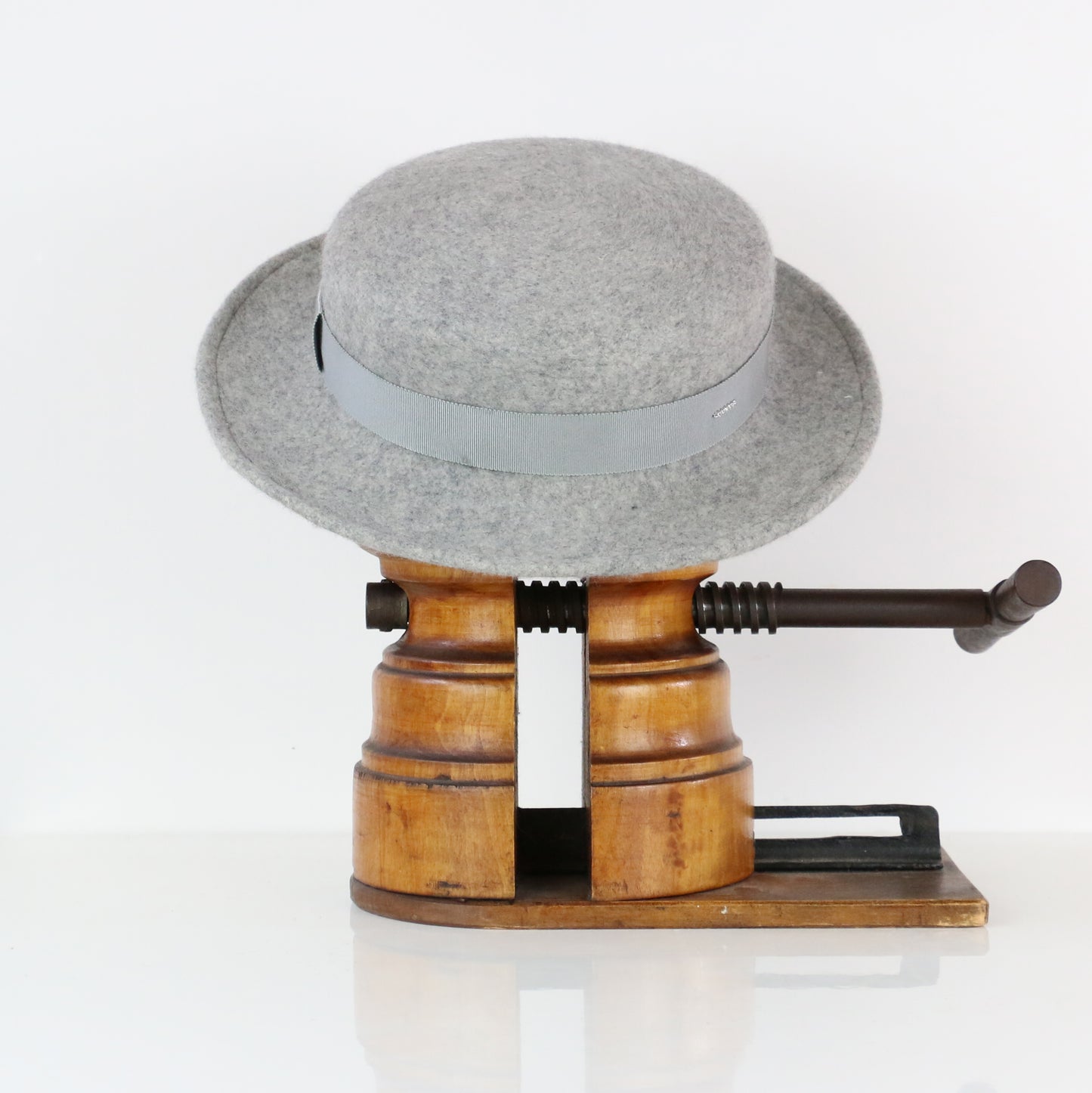 Canotier Yvette Gris chiné clair