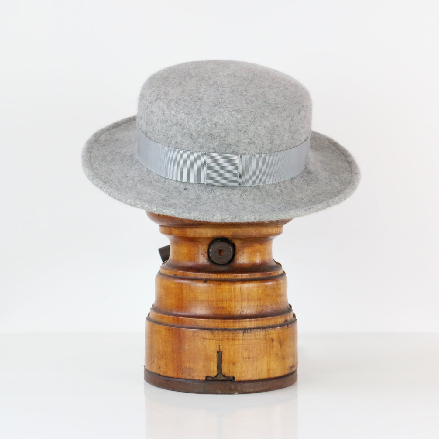 Canotier Yvette Gris chiné clair