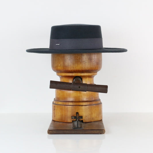 Canotier Jeanine Gris anthracite