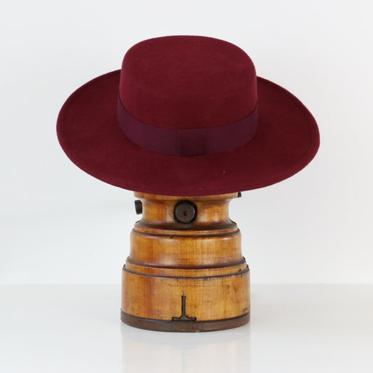 Canotier Jeanine Bordeaux
