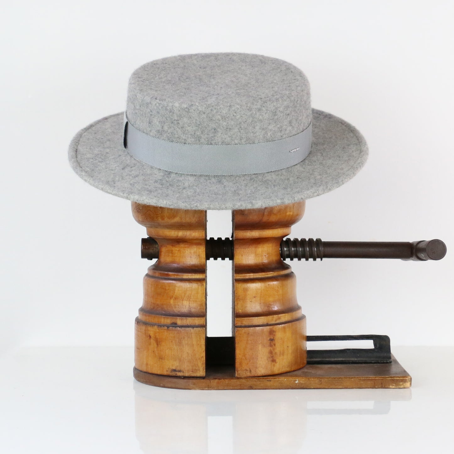 Canotier Jeanette Gris chiné clair