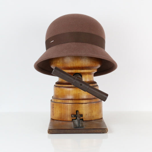 Chapeau cloche Lisette Marron glacé
