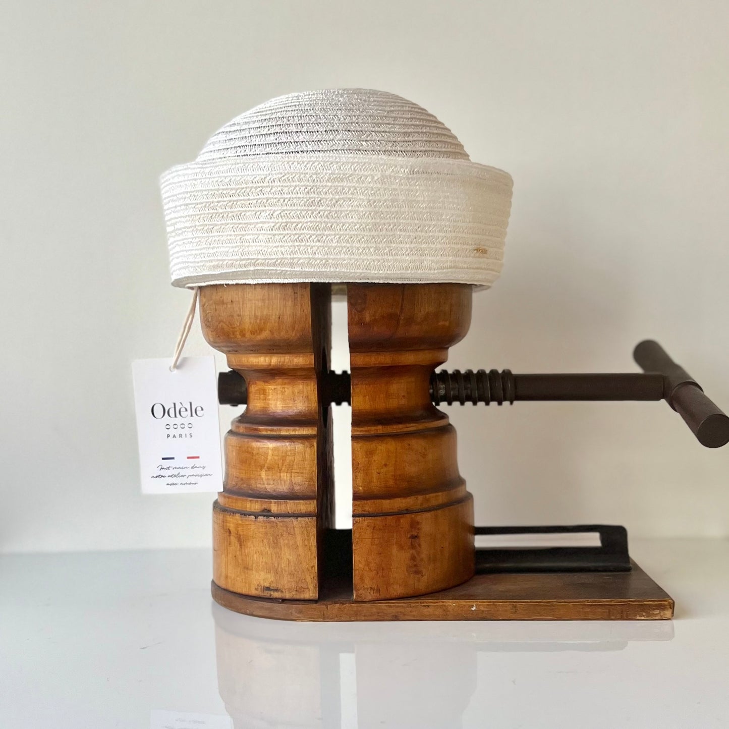 Marinette Paille Sisal Cousue blanc