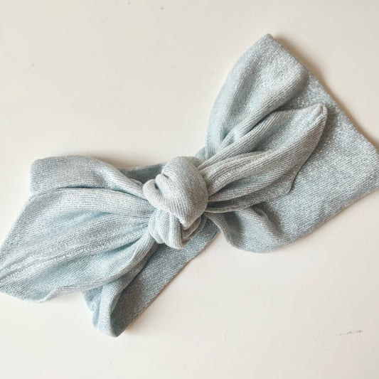 Bandeau Georgette Maille bleu ciel