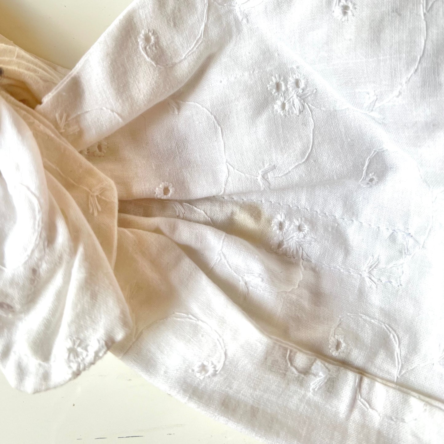 Bandeau Georgette Dentelle blanc