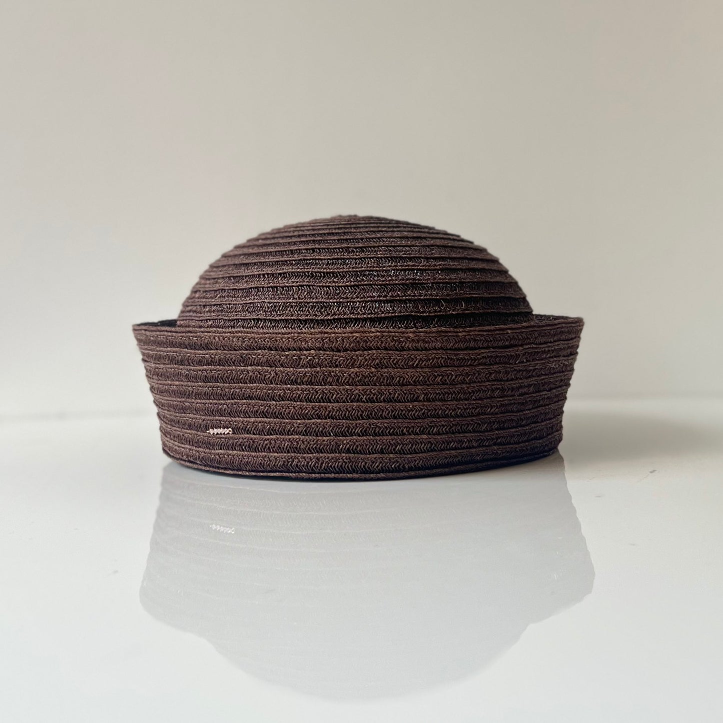 Marinette Paille Sisal Cousue Marron