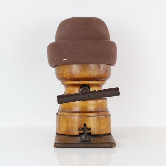 Chapeau Toque Linette marron glacé